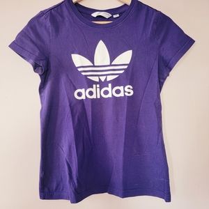 RARE ADIDAS TREFOIL VINTAGE Y2K BABYDOLL TSHIRT CAP SLEEVES